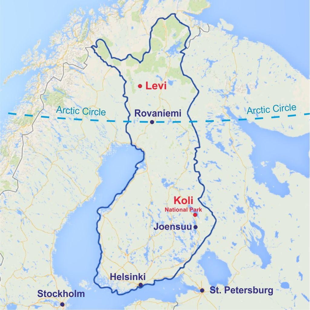 Suomijos levi map