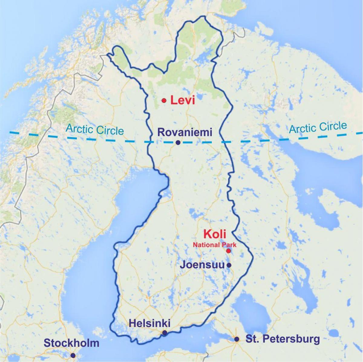 Suomijos levi map