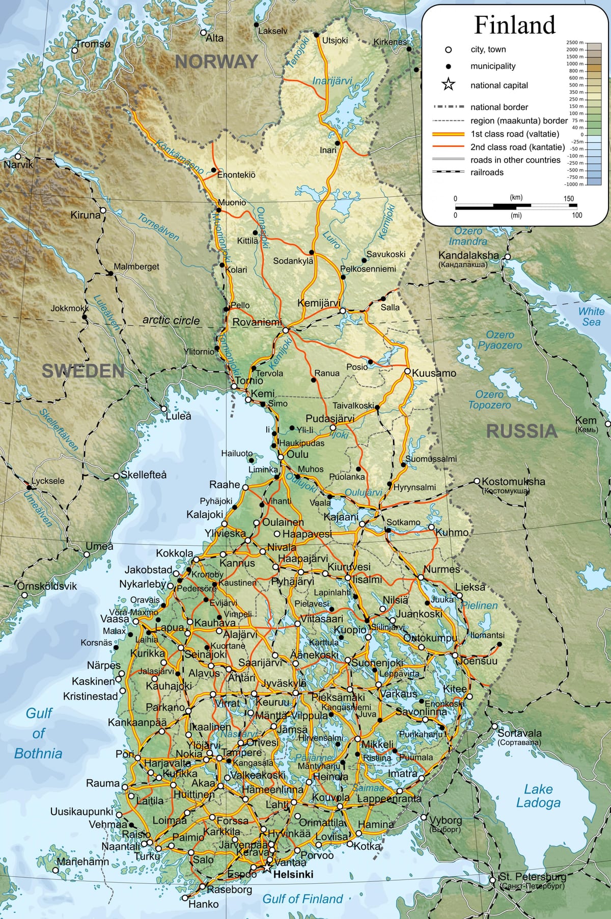 Suomijos pasaulio žemėlapis