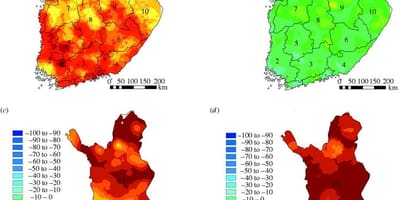 Žemėlapis Suomijos klimato