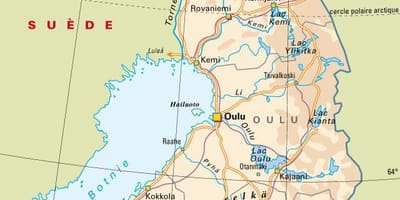 Žemėlapis Suomijos nacionaliniai parkai